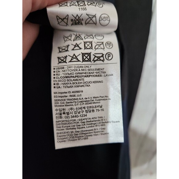 New Banana Republic Sloan Dress 4 Navy Colorblock Cutout Sheath V-Neck Old Money - Picture 14 of 14